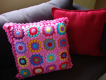 Pinky garden cushion!